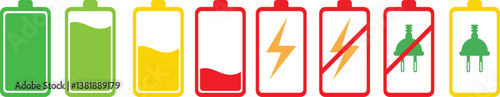 battery charge symbol icon in vector