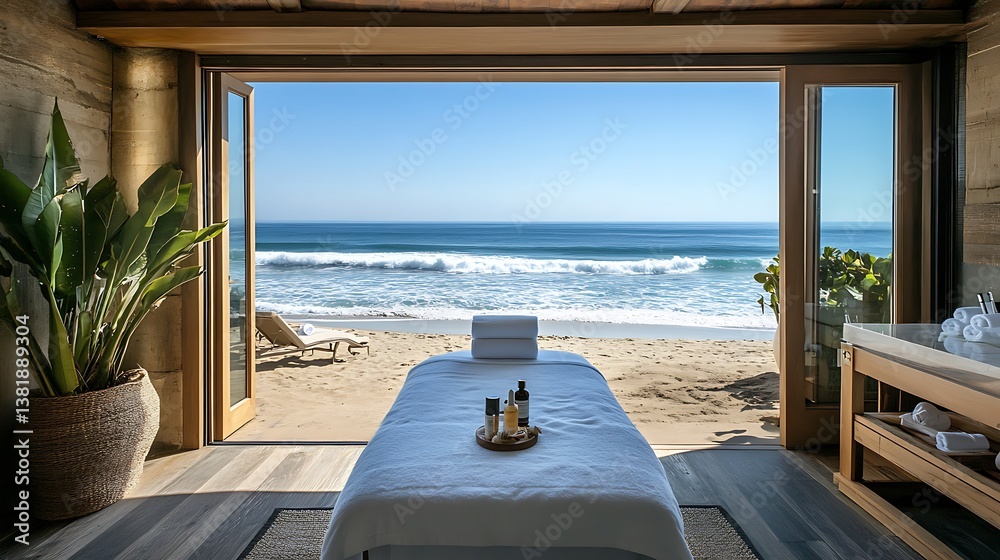 Fototapeta premium terrace overlooking the ocean