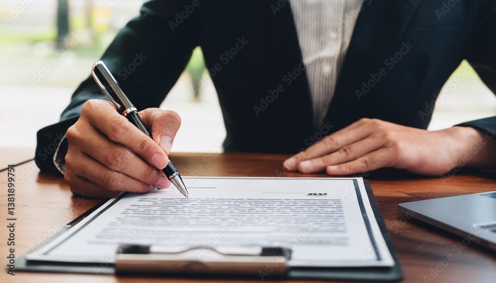 CEO signing the contract CEO signing the contract