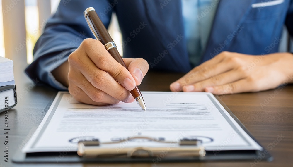 CEO signing the contract CEO signing the contract