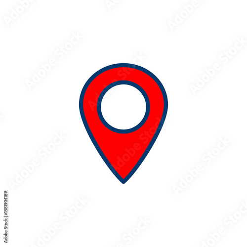 Pin icon vector isolated on white background. Location icon. Map pointer icon. Point. Locator. Address Free Download Pin icon vector isolated on white background. Location icon. Map pointer icon. Point. Locator. Address - GFXLoad