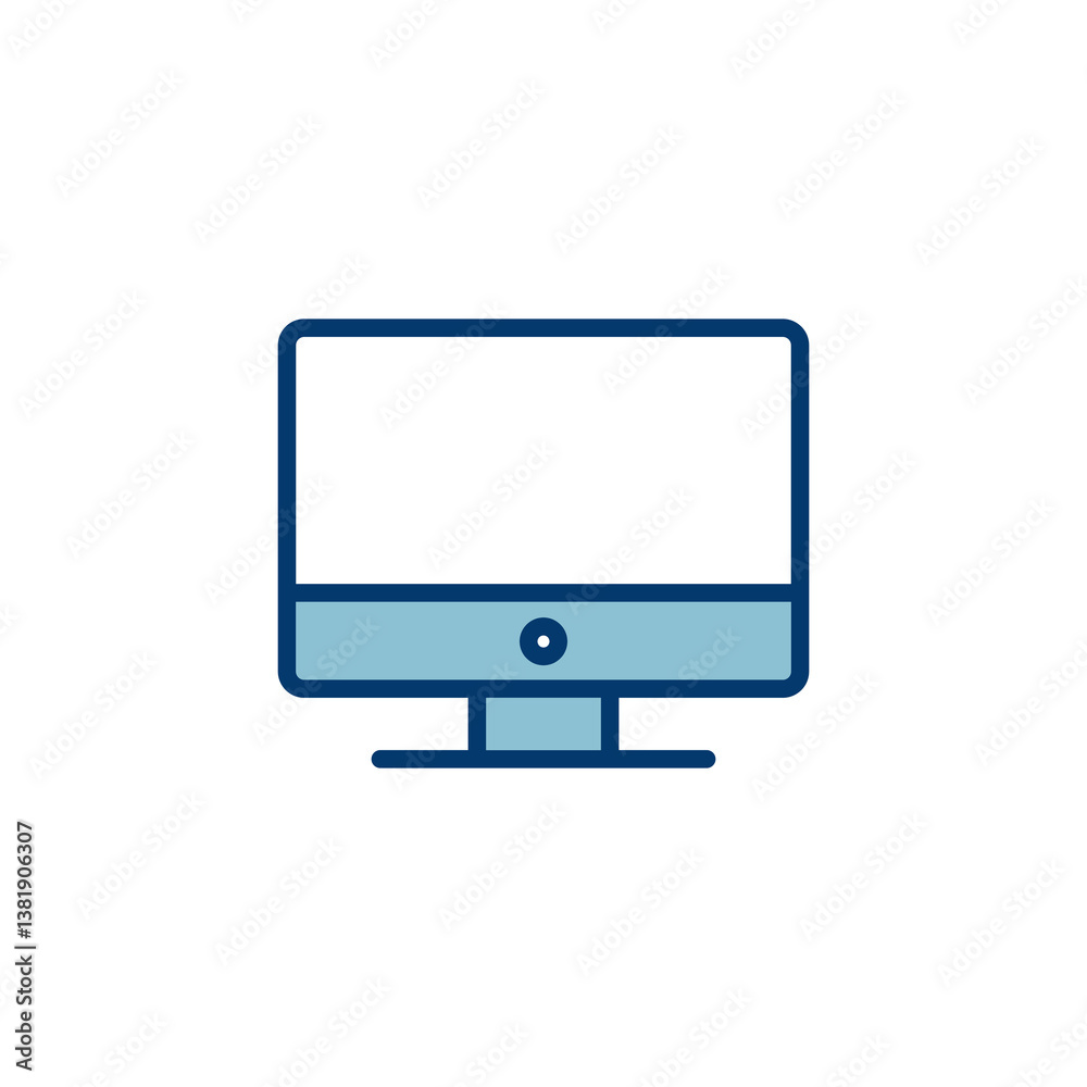 Computer icon vector isolated on white background. PC Icon vector. Computer monitor icon. Flat PC symbol Computer icon vector isolated on white background. PC Icon vector. Computer monitor icon. Flat PC symbol