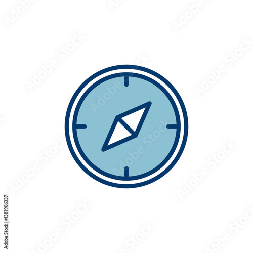 Free Download Compass icon vector isolated on white background. Compass vector icon - GFXLoad