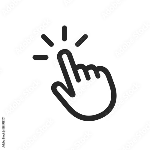 Hand Rays Icon