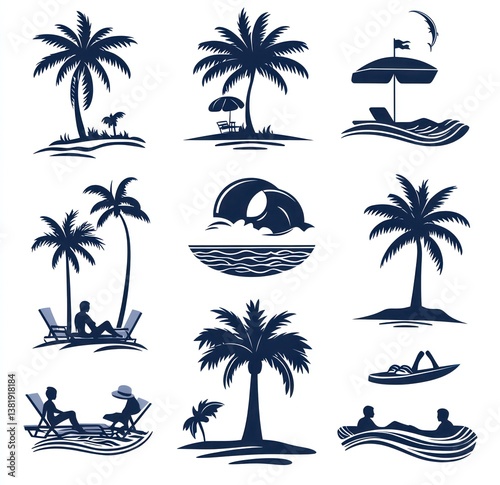 Tropical Paradise Icons