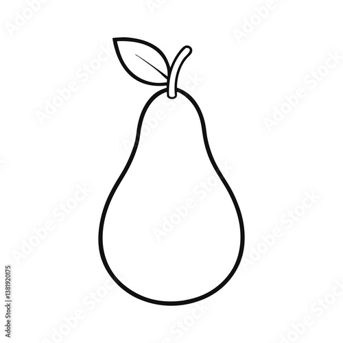 pear isolated on white background