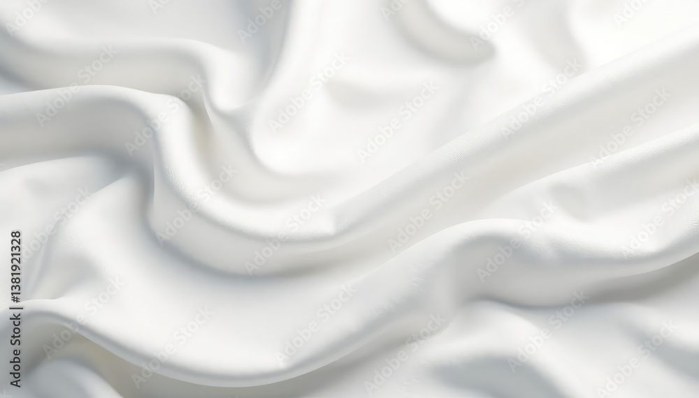 Fototapeta premium Soft white backdrop, delicate texture, luxurious feel, display, advertising