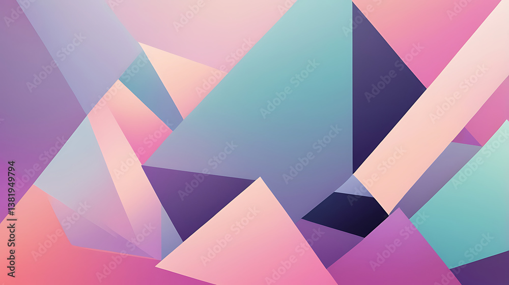 Abstract Geometric Pink Teal Triangle Pattern Background Design Abstract Geometric Pink Teal Triangle Pattern Background Design