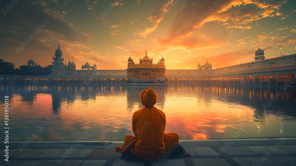 Golden Temple at Sunrise, Sikhism, Meditation