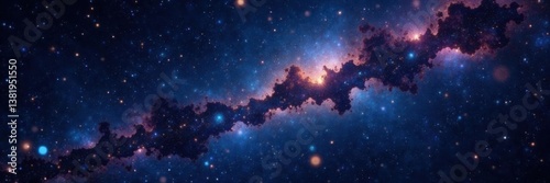 Infinite expanse of twinkling stars against a backdrop of inky blackness, the universe's grandeur on full display , night, stars