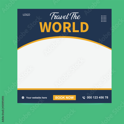 Explore the World Facebook and Instagram Posts For Travel Agency - Book Your Dream Vacation Today. Perfect Vacation, Affordable Getaways, Customized Tours, Exclusive Deals Now!


