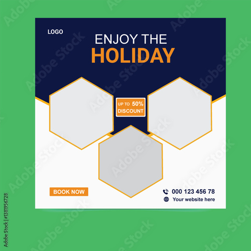 Explore the World Facebook and Instagram Posts For Travel Agency - Book Your Dream Vacation Today. Perfect Vacation, Affordable Getaways, Customized Tours, Exclusive Deals Now!


