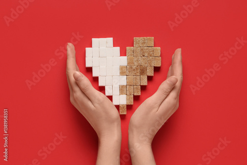 Female hands and heart made...