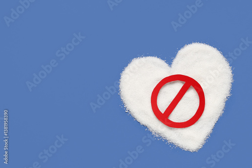 Heart made of sugar with ST...