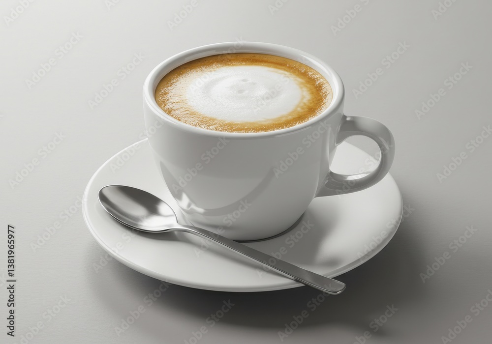 White ceramic coffee cup creamy White ceramic coffee cup creamy