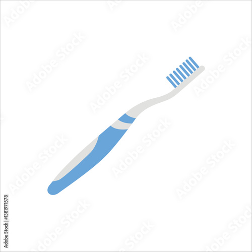 An illustration of a modern toothbrush, emphasizing oral hygiene.