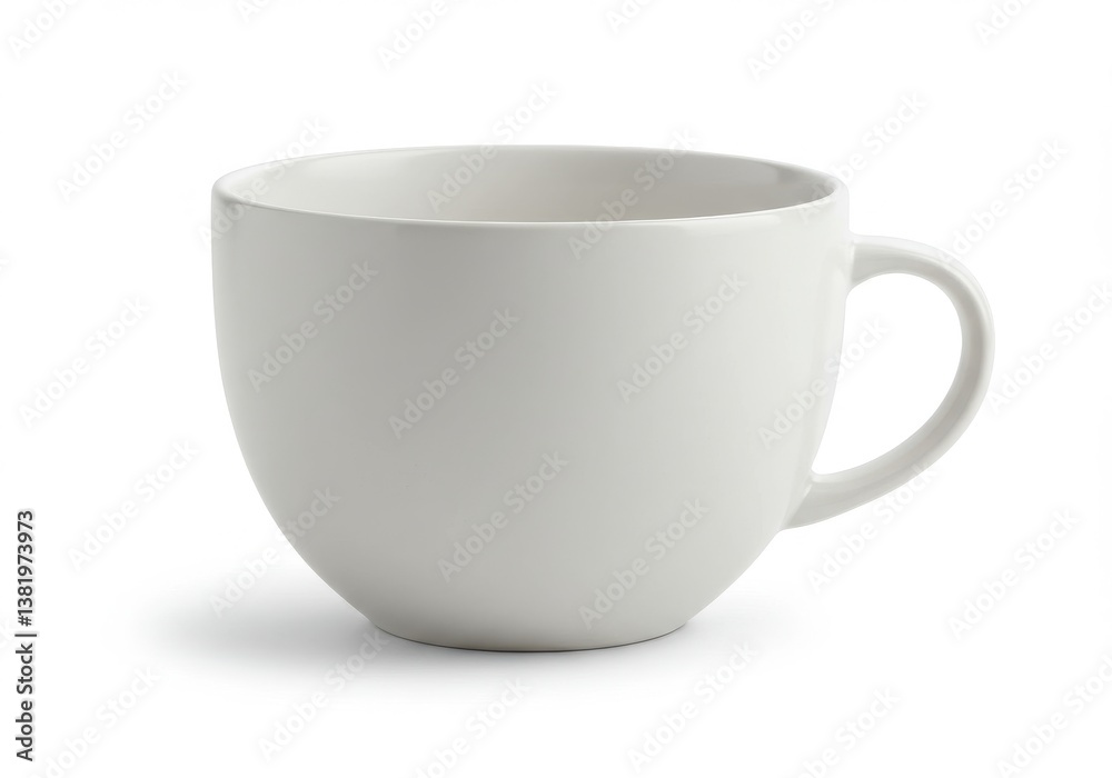 White ceramic mug oversized cup White ceramic mug oversized cup