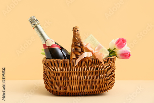 Celebration gift basket wit...