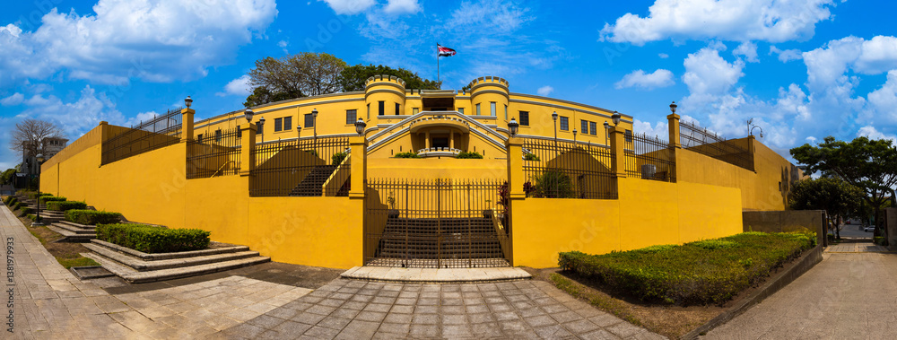 San Jose, Costa Rica, National Museum Building in historic city center
