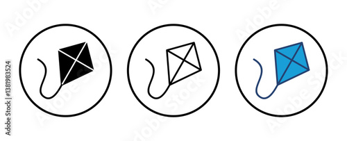 Kite icon vector. kite vector icon.