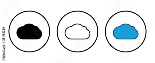cloud icon vector. cloud vector icon