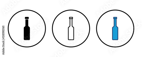 Bottle icon vector. bottle vector icon