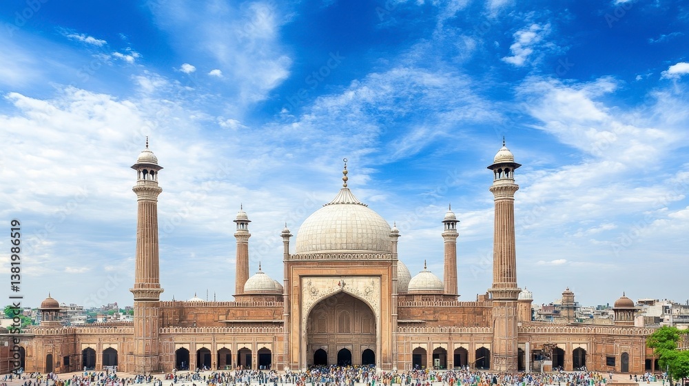 Fototapeta premium Grand Mosque with Blue Sky