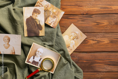 Old photos of relatives wit...