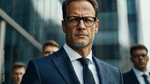 Confident Businessman Portrait: Leadership and Success