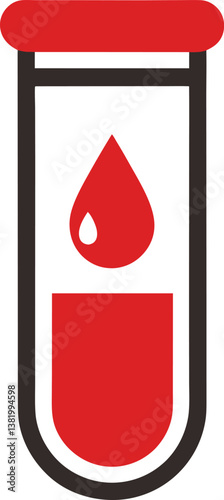 blood test vector illustration design