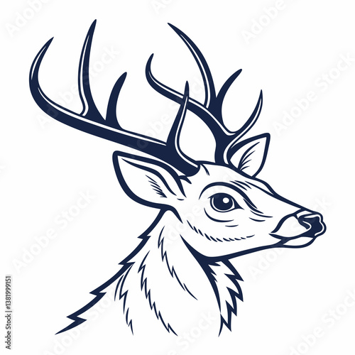 deer head vector