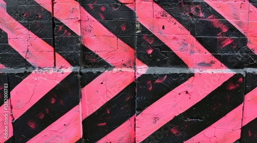 a black and pink spraypaint grafitti pattern 