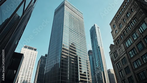 Modern Cityscape: Skyscrapers Reaching for the Sky