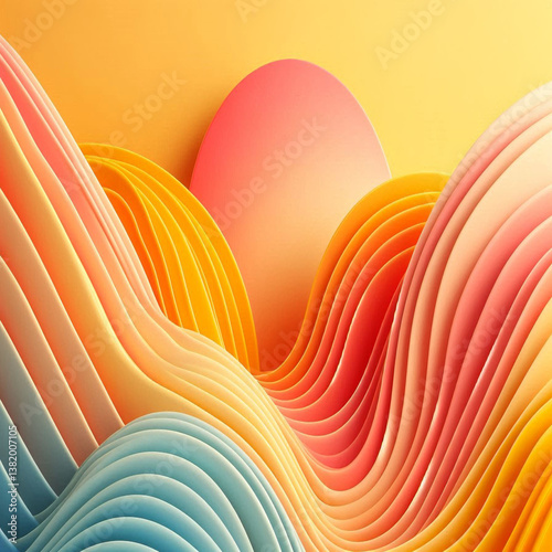 abstract vector background with waves