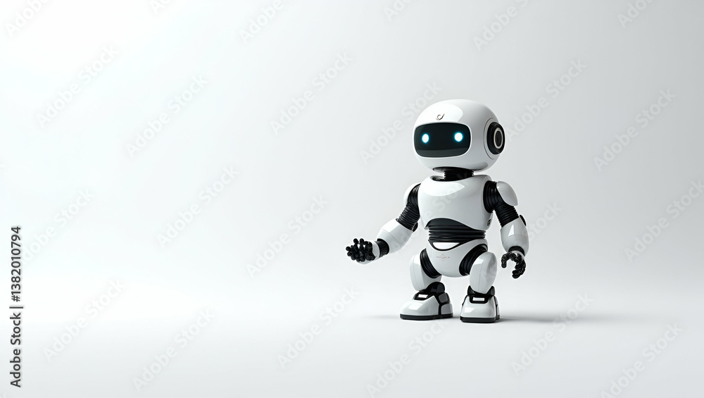 3D Robotic Automation Wallpaper: Minimalist Aesthetics in a Vast Space - Explore the Synergy of Machine Functions and Engineering Innovation with Cute Icon Designs on a White Background 3D Robotic Automation Wallpaper: Minimalist Aesthetics in a Vast Space - Explore the Synergy of Machine Functions and Engineering Innovation with Cute Icon Designs on a White Background