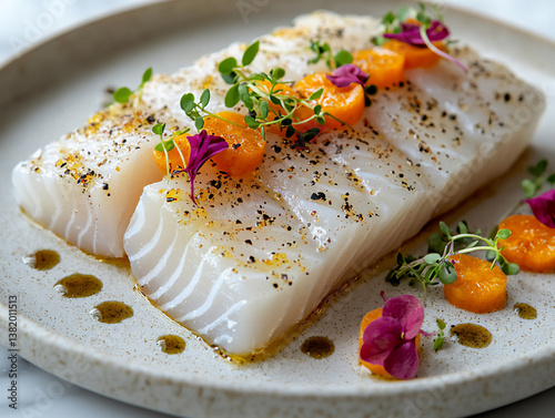 refreshing yellowtail sashimi with ponzu,