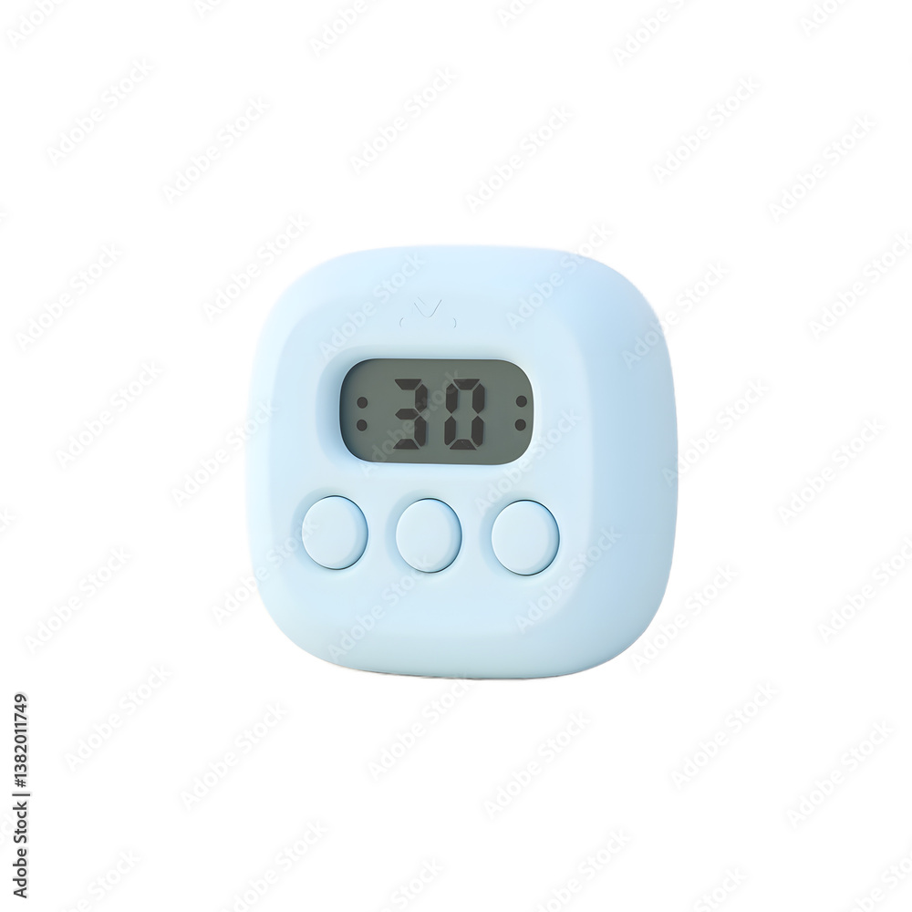 Cute Baby Blue Timer 30 Minutes Digital Clock Cute Baby Blue Timer 30 Minutes Digital Clock