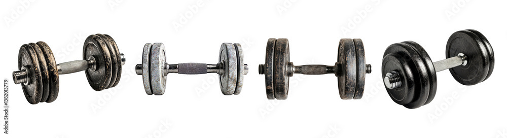 Various Weights of Dumbbells for Home and Gym Fitness Training, PNG bundle collection, Isolated on Transparent Background Various Weights of Dumbbells for Home and Gym Fitness Training, PNG bundle collection, Isolated on Transparent Background