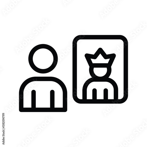 25 self esteem line icon illustration vector graphic