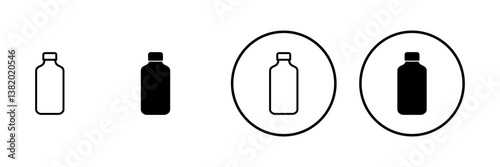 Bottle icon vector. bottle sign and symbol