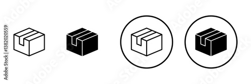 Box icon vector. box sign and symbol, parcel, package