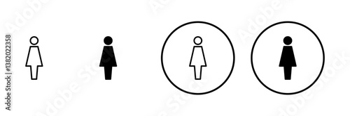 Female icon vector. woman sign and symbol