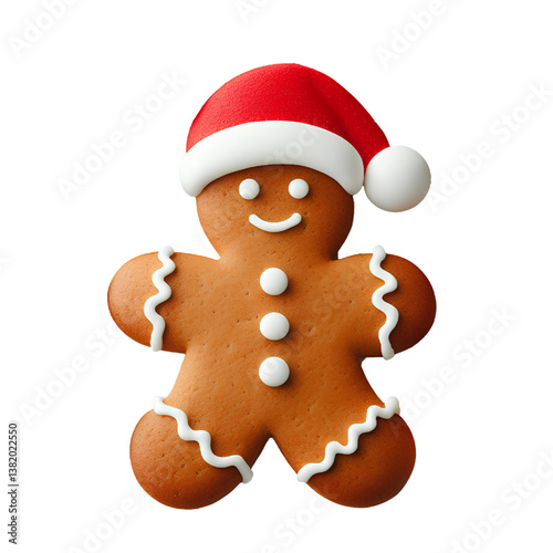 3D Cookie Man isolated on white background