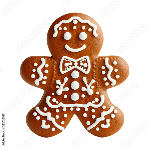 3D Cookie Man isolated on white background