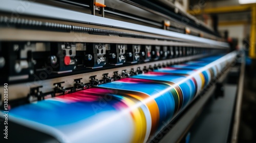 High-quality printing process in a modern printing facility