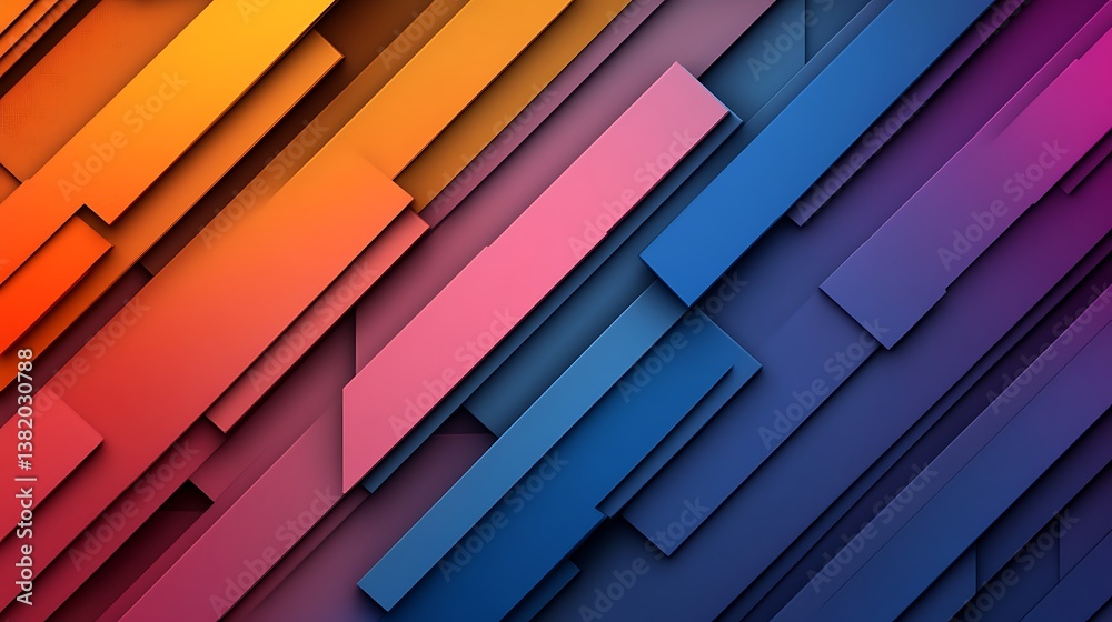 Obraz premium Abstract Colorful Diagonal Stripes Background.