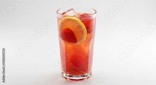 Wallpaper Mural Refreshing Strawberry Lemonade Drink Cool Summer Beverage. AI Generated Torontodigital.ca