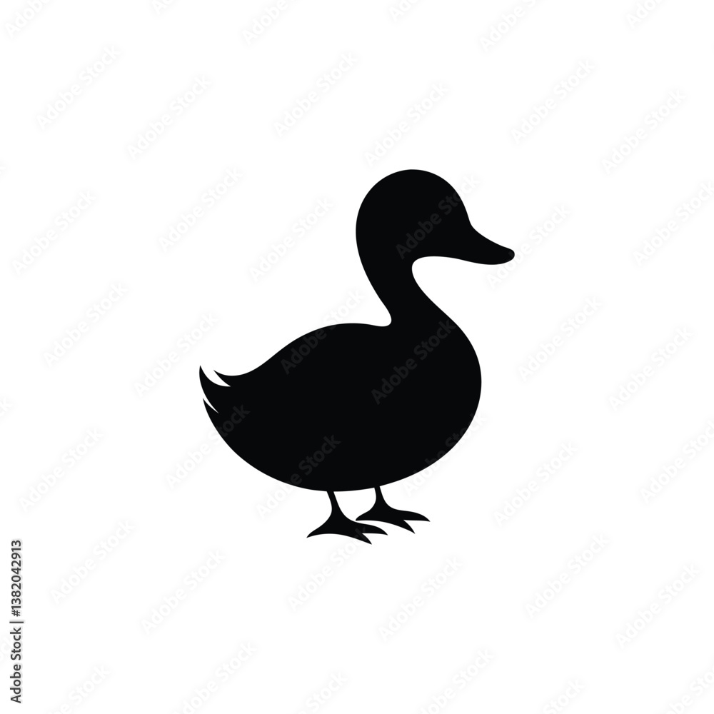 set of duck silhouettes set of duck silhouettes