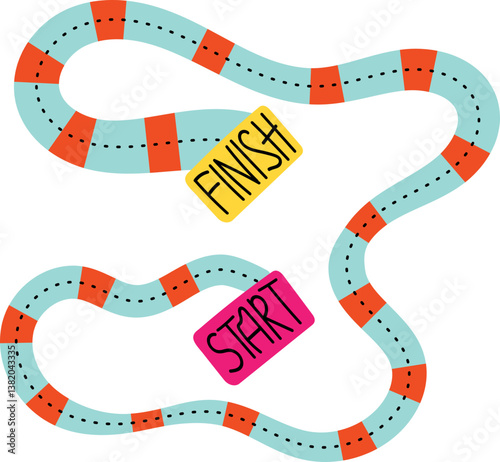 Snake Board Game Pathway