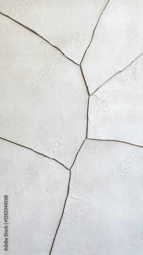 Obraz na płótnie A close-up view of a cracked white surface, showcasing intricate fissures and texture variations. w salonie